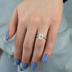 The Rebecca Set With A 2 Carat Oval Lab Diamond