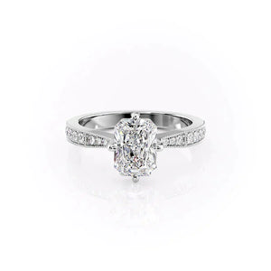 The Rebecca Set With A 2 Carat Radiant Moissanite