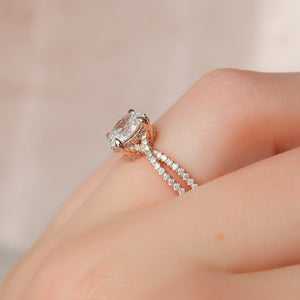 The Angelina Set With A 3 Carat Oval Lab Diamond