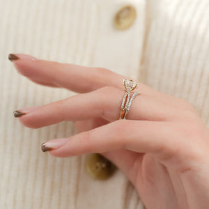 The Angelina Set With A 3 Carat Oval Lab Diamond