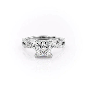 The Angelina Set With A Princess Moissanite