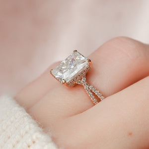 The Angelina Set With A 2 Carat Radiant Lab Diamond