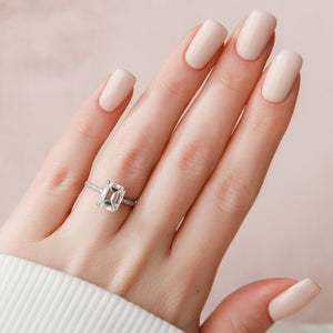 The Pave Alex Set With A 2 Carat Emerald Lab Diamond