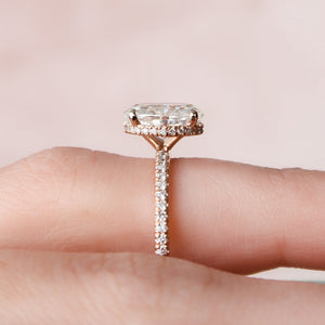 The Pave Alex Set With A 2 Carat Oval Lab Diamond
