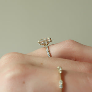 The Pave Alex Set With A 2 Carat Radiant Lab Diamond