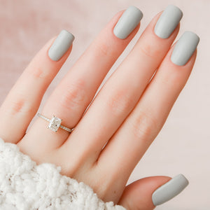The Pave Alex Set With A 2 Carat Radiant Lab Diamond