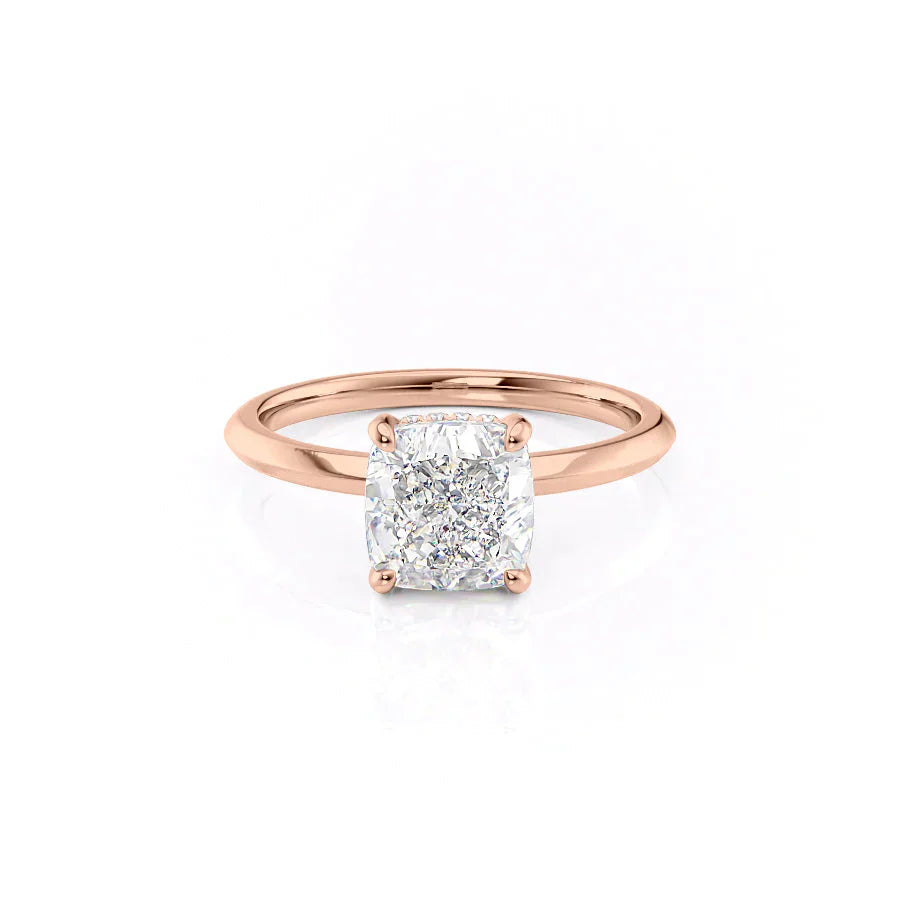 The Razor Kamellie Set With A 1 Carat Cushion Lab Diamond
