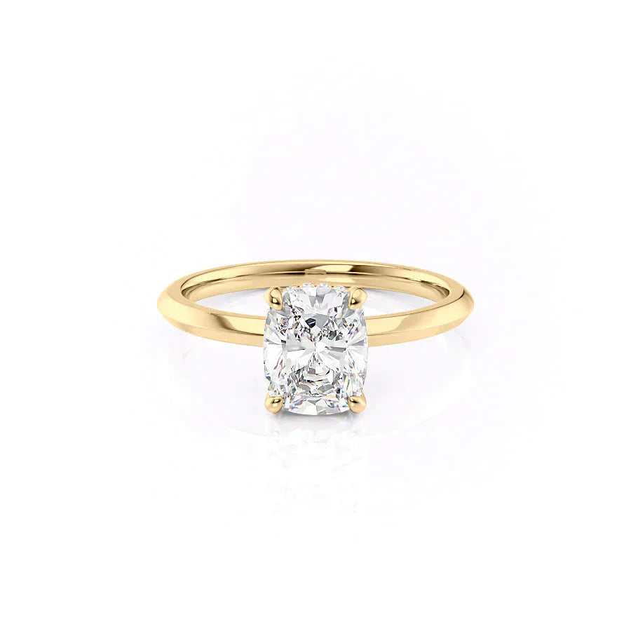 The Razor Kamellie Set With A 1 Carat Elongated Cushion Lab Diamond