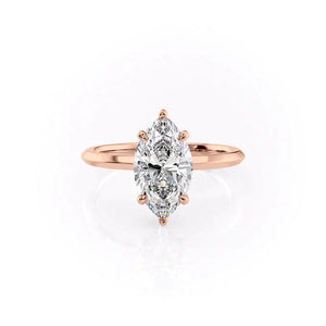 The Razor Kamellie Set With A 1 Carat Marquise Lab Diamond