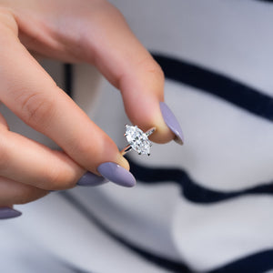 The Razor Kamellie Set With A 1 Carat Marquise Lab Diamond