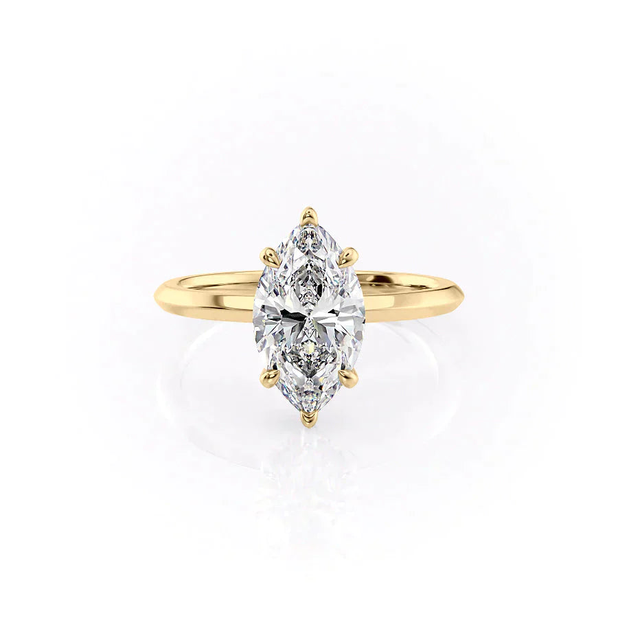 The Razor Kamellie Set With A 1 Carat Marquise Lab Diamond