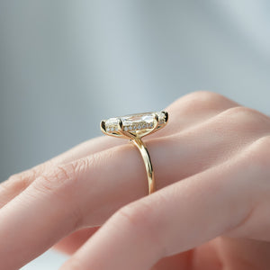 The Razor Kamellie Set With A 2 Carat Marquise Lab Diamond