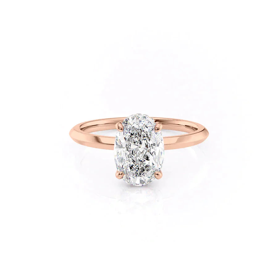 The Razor Kamellie Set With A 1.5 Carat Oval Lab Diamond