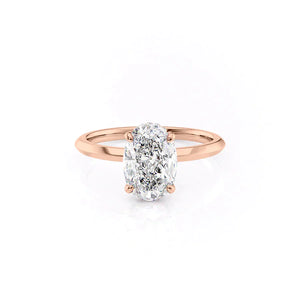 The Razor Kamellie Set With A 1 Carat Oval Lab Diamond