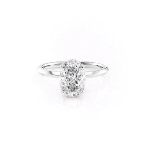 The Razor Kamellie Set With A 1.5 Carat Oval Lab Diamond