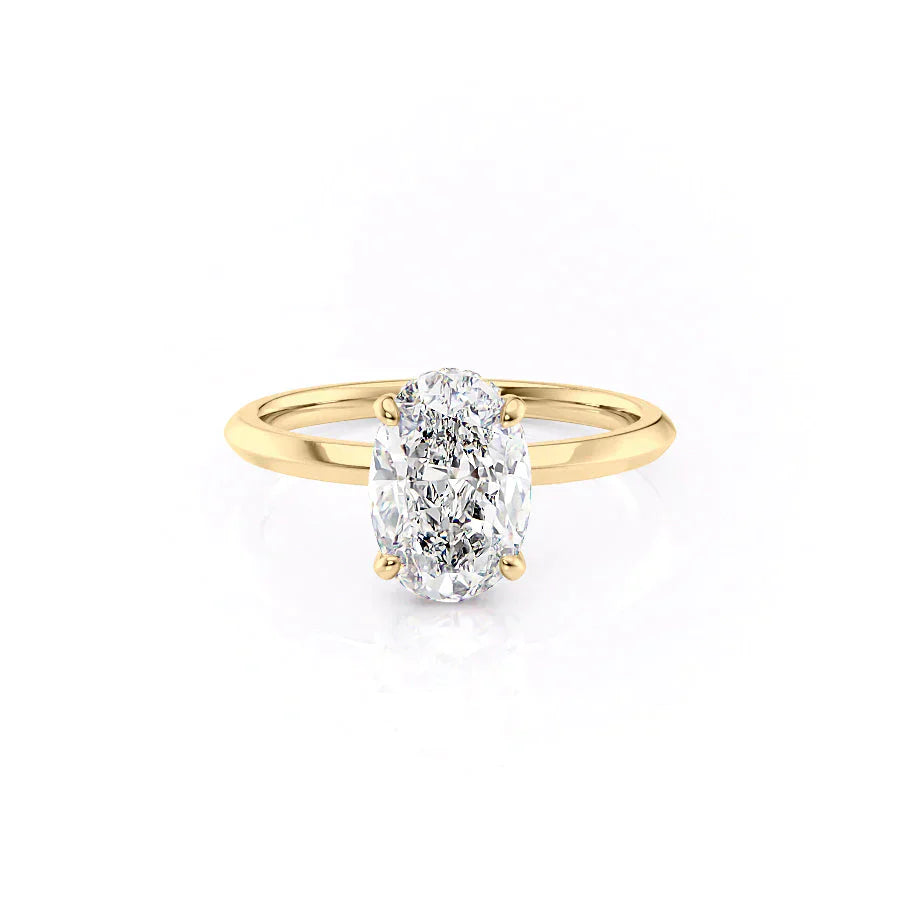 The Razor Kamellie Set With A 1.5 Carat Oval Lab Diamond