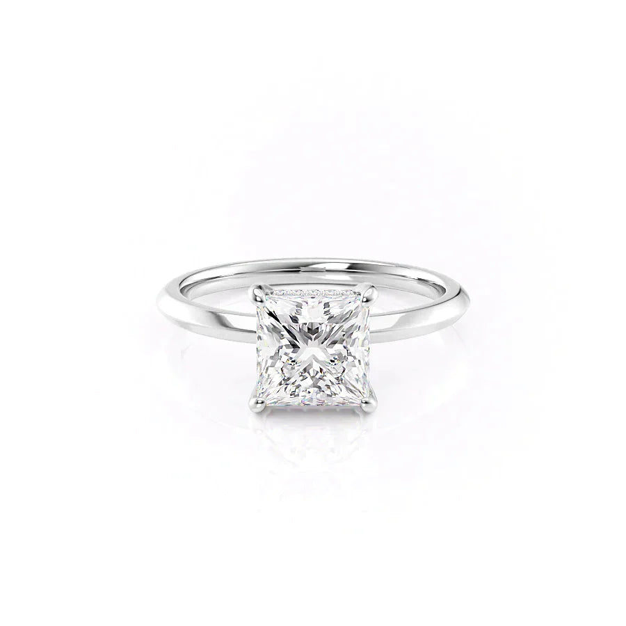 The Razor Kamellie Set With A 3 Carat Princess Lab Diamond