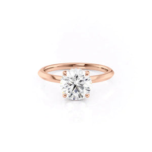 The Razor Kamellie Set With A 3 Carat Round Lab Diamond