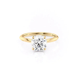 The Razor Kamellie Set With A 3 Carat Round Lab Diamond