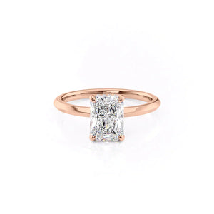 The Razor Kamellie Set With A 2.5 Carat Radiant Lab Diamond