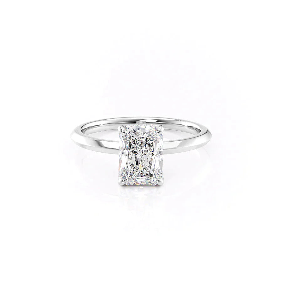 The Razor Kamellie Set With A 1.5 Carat Radiant Lab Diamond