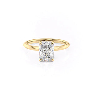 The Razor Kamellie Set With A 1 Carat Radiant Lab Diamond