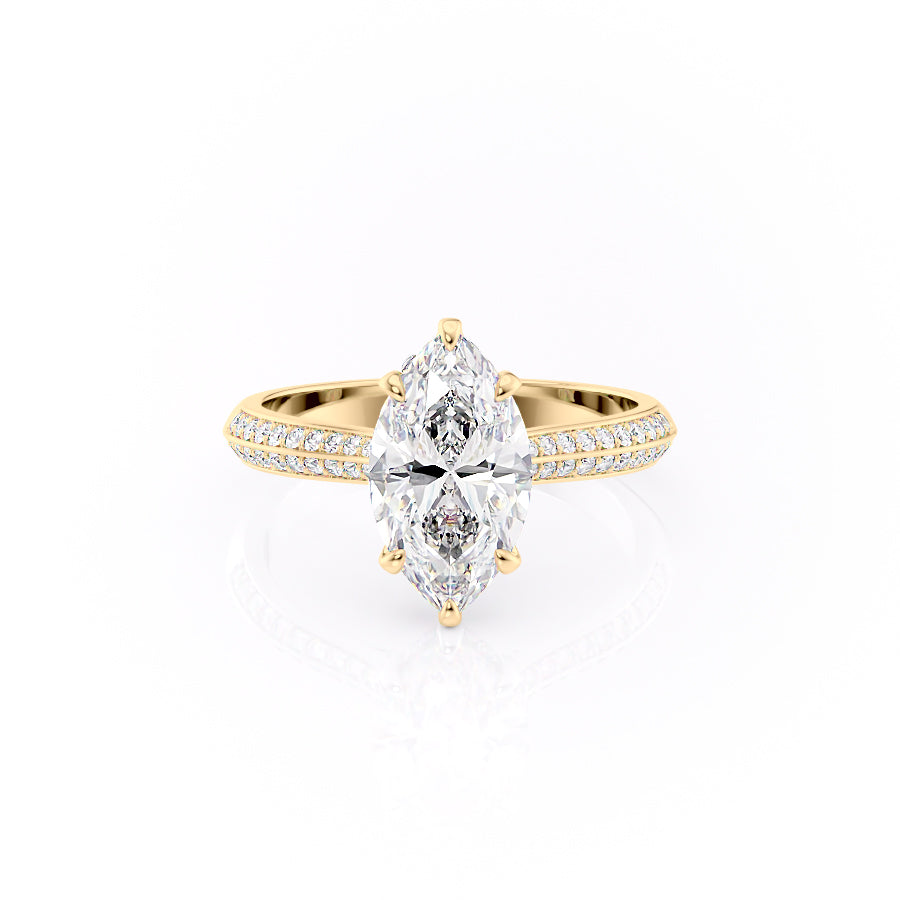The Kayla Set With A 1.5 Carat Marquise Lab Diamond