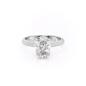 The Kayla Set With A Oval Moissanite
