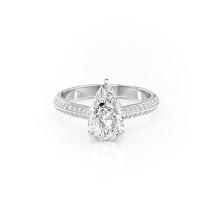 The Kayla Set With A Pear Moissanite
