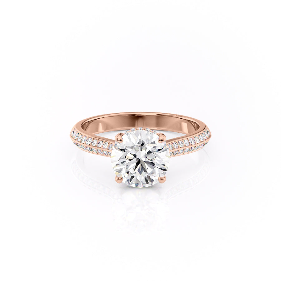 The Kayla Set With A 1 Carat Round Lab Diamond