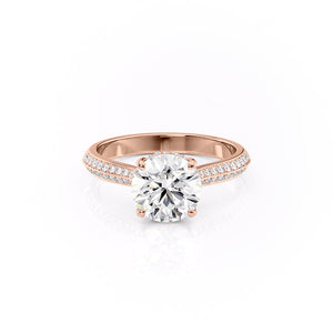 The Kayla Set With A 1 Carat Round Lab Diamond