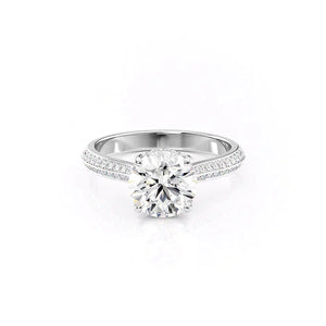 The Kayla Set With A 1.5 Carat Round Lab Diamond