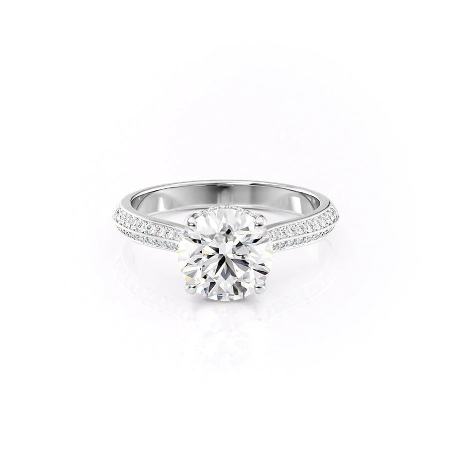 The Kayla Set With A Round Moissanite