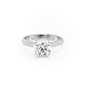 The Kayla Set With A Round Moissanite