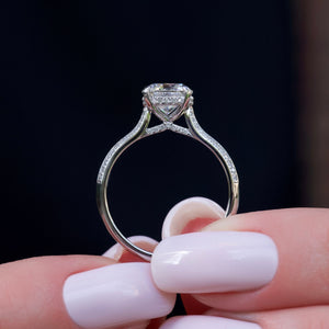 The Kayla Set With A 2 Carat Round Lab Diamond