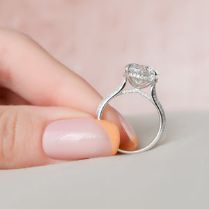 The Kayla Set With A 2 Carat Round Lab Diamond