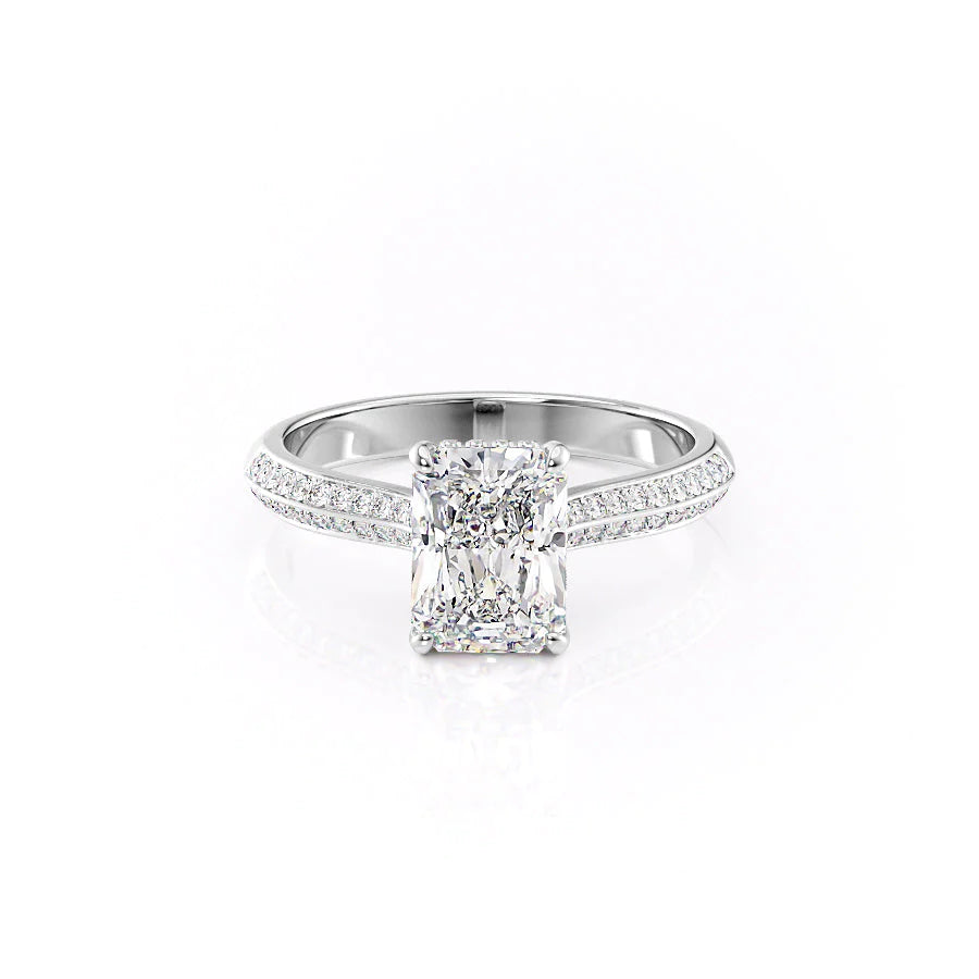 The Kayla Set With A Radiant Moissanite