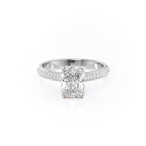 The Kayla Set With A Radiant Moissanite