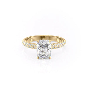 The Kayla Set With A Radiant Moissanite