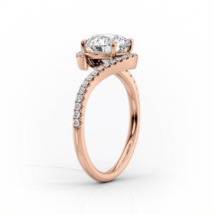 The Pave Skyler Set With A 3 Carat Marquise Lab Diamond