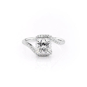 The Pave Skyler Set With A Princess Moissanite