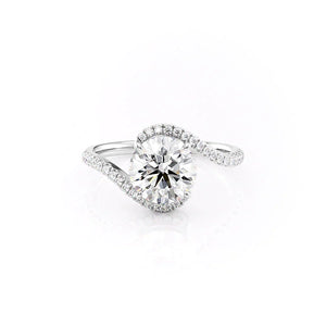 The Pave Skyler Set With A 2 Carat Round Lab Diamond