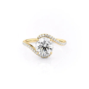 The Pave Skyler Set With A 2 Carat Round Lab Diamond