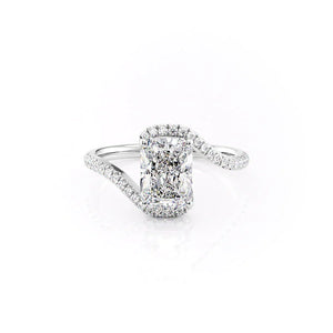 The Pave Skyler Set With A 2 Carat Radiant Lab Diamond