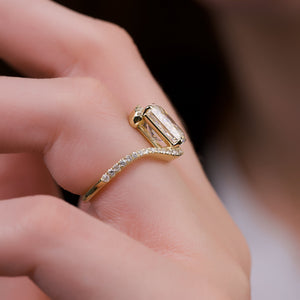 The Pave Skyler Set With A 2 Carat Radiant Lab Diamond