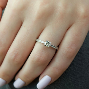 The Elizabeth Set With A 2 Carat Cushion Lab Diamond