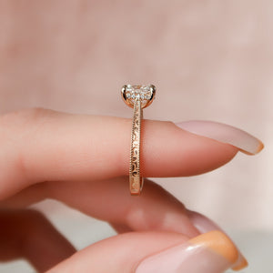 The Elizabeth Set With A 2 Carat Elongated Cushion Lab Diamond