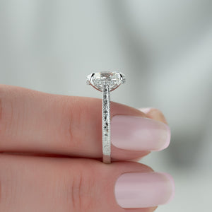 The Elizabeth Set With A 2 Carat Oval Lab Diamond