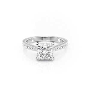 The Elizabeth Set With A Princess Moissanite