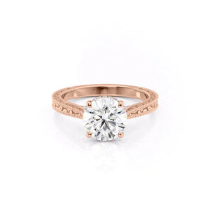 The Elizabeth Set With A 2.5 Carat Round Lab Diamond